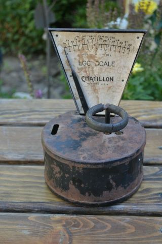 Antique Vintage Chatillon Egg Scale