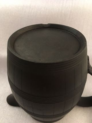 Early Period Black Basalt Creamer Cream Jug Engine Turned 1780 Georgian Wedgwood 10