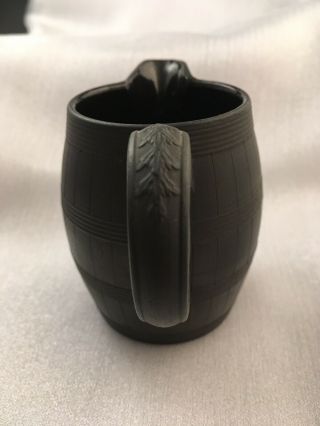 Early Period Black Basalt Creamer Cream Jug Engine Turned 1780 Georgian Wedgwood 4