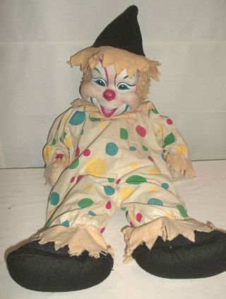 Rushton Star Toy Company Vintage Circus Clown Doll Atlanta GA VERY RARE 2