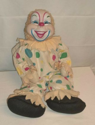Rushton Star Toy Company Vintage Circus Clown Doll Atlanta GA VERY RARE 7