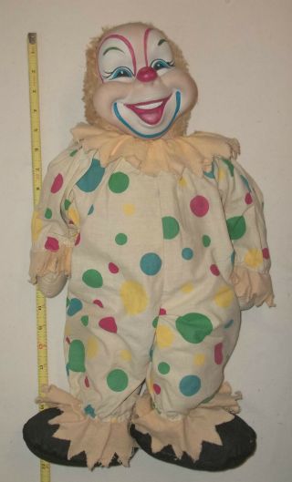 Rushton Star Toy Company Vintage Circus Clown Doll Atlanta GA VERY RARE 8