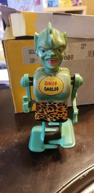 Rare Vintage Son Of Garloo Marx Tin Wind - Up Toy
