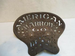Antique American Harrow Co.  Tractor Seat