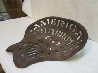 Antique American Harrow Co.  Tractor Seat 3