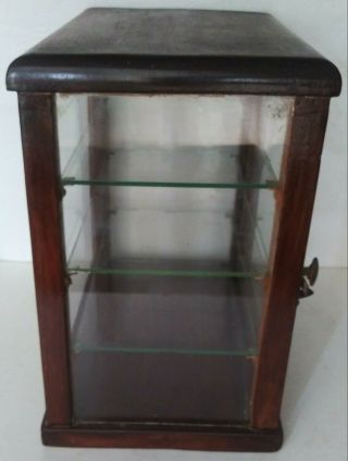 Rare Early Antique Vintage Barber ' s/Apothecary/Dental Cabinet Display Case 2