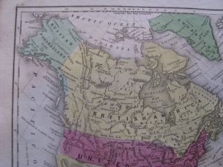 1839 Map of the United States,  Texas Republic,  Canada,  Mexico 4