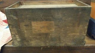 OLD PRIMITIVE ANTIQUE COUNTY STORE TWO DRAWER STORAGE BOX CABINET CHEST.  AAFA 5