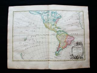 1778 Zannoni - Rare Map: America North & South,  United States,  Usa,  Canada.