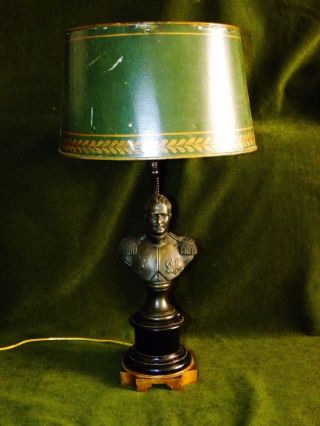 French Bronze Bouillotte Lamp Napoleon I With Lighter