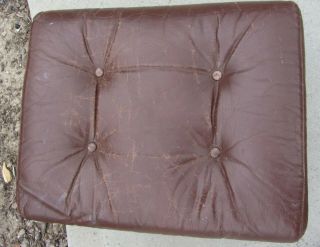 Vintage Ekornes Chair Ottoman Chrome & Leather Brown Mid Century Modern MCM 3