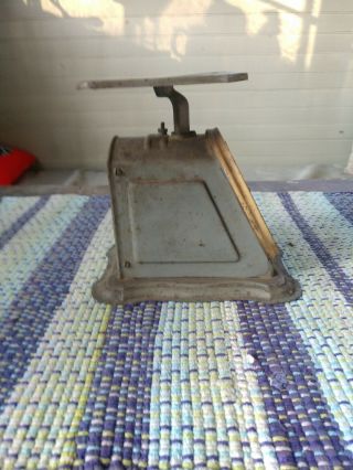 Antique Scale Columbia Family Landers Frary Clark 24 lb Pat 1907 rustic kitchen 4