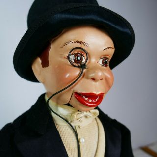 Charlie Mccarthy Ventriloquist Doll By Effanbee Composition Bergans Antique Vtg