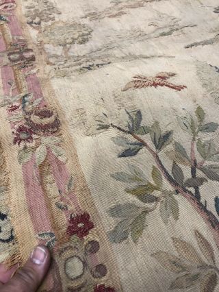Auth: 19th C French Hand Loomed FINE Jaquard Tapestry 2 of pair 3x5 ft NO RESERV 3