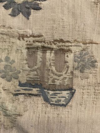 Auth: 19th C French Hand Loomed FINE Jaquard Tapestry 2 of pair 3x5 ft NO RESERV 6