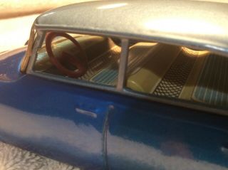 Vintage Bandai CITROEN DS19 Blue Sedan Tin Litho Friction Car W/ Box 10