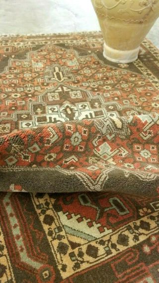ANTIQUE CR1920 FINE PERSIAN KURDISH MALYER TRIBAL HAND - KNOTTED RUG WOOL 3 ' X 5 ' 11
