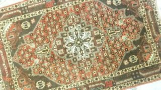 Antique Cr1920 Fine Persian Kurdish Malyer Tribal Hand - Knotted Rug Wool 3 