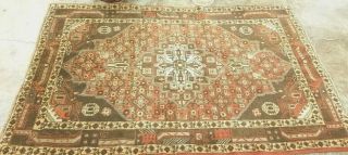 ANTIQUE CR1920 FINE PERSIAN KURDISH MALYER TRIBAL HAND - KNOTTED RUG WOOL 3 ' X 5 ' 9