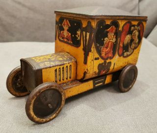 Hudson Scott Cinderella Motor Car / Carriage Figural Biscuit Tin,  England,  1912 3