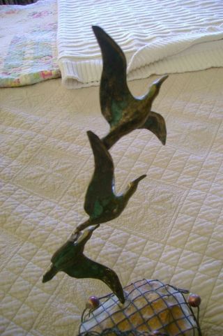 Vintage Curtis Jere Birds Seagull Bronze Sculpture Mid Century Modern 70s 2