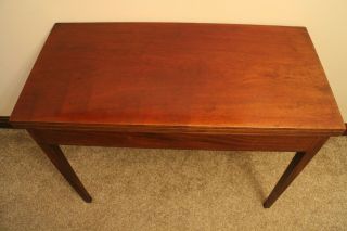 Antique George Iii Fold Over Tea Table Occasional Side Table With Draw