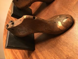 3 Antique Shoe Form/Mold Bookends 5