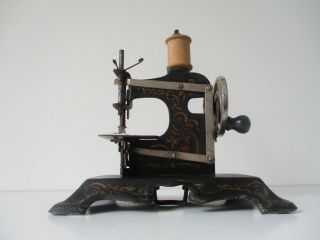 Antique German Trademark Toy child ' s sewing machine no.  41177 2