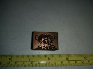 Vintage Letterpress Printing Block Teddy Bear 2