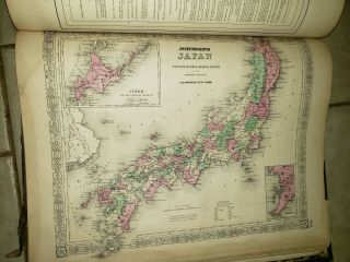 1868 Johnson ' s Illustrated Family Atlas of the World With Descriptions 10