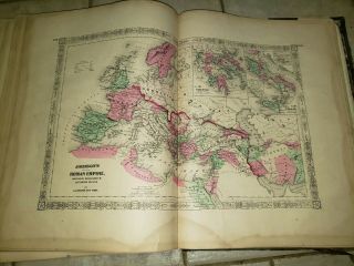 1868 Johnson ' s Illustrated Family Atlas of the World With Descriptions 11