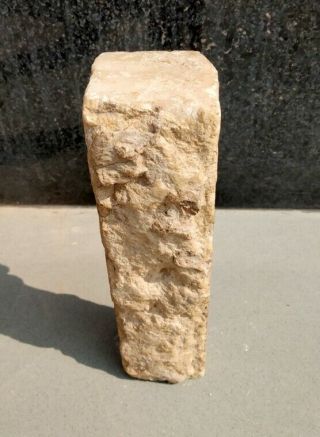 Antique Old Hindu Temple Marble Stone Pillar Fine Hand Carved 8