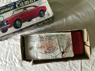 Taiyo Japan 1:18 67 CAMARO SS Battery Operated Tin Toy Car.  With boxes. 8