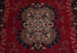 6.  2x4.  6ft Antique Hand - Knotted Persian Tribal Area Rug,  Floral Red Vintage Rug 4