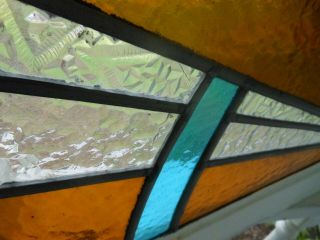 PLA - 313 Pretty Art Deco Leaded Stained Glass Windows F/England 2 Windows 1 Price 8