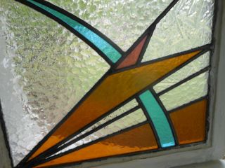 PLA - 313 Pretty Art Deco Leaded Stained Glass Windows F/England 2 Windows 1 Price 9