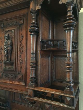 Circa 1900 French Oak Carved “Chapel” Buffet.  ANOTHER MAJOR REDUCTION 3