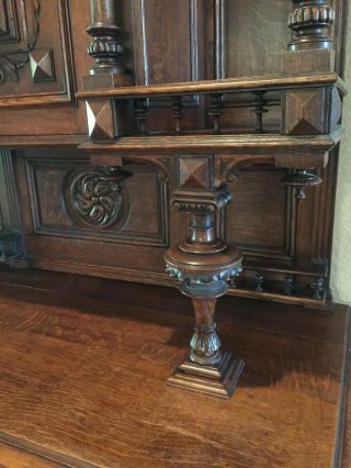 Circa 1900 French Oak Carved “Chapel” Buffet.  ANOTHER MAJOR REDUCTION 4
