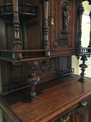Circa 1900 French Oak Carved “Chapel” Buffet.  ANOTHER MAJOR REDUCTION 5