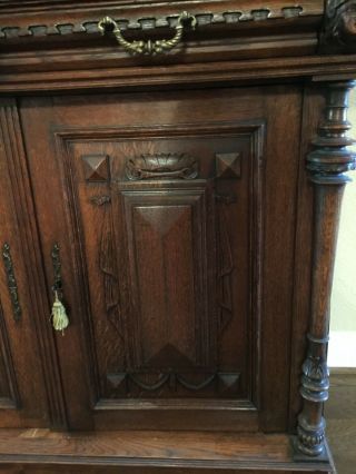 Circa 1900 French Oak Carved “Chapel” Buffet.  ANOTHER MAJOR REDUCTION 7