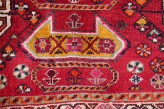 One - of - a - Kind Vintage Tribal Kashkoli Persian Hand - Knotted 5x8 Red Wool Area Rug 12