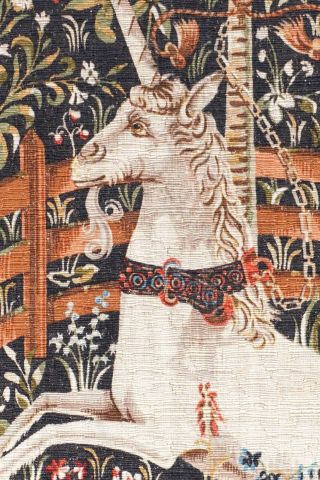 Aubusson Wall Tapestry Medieval Licorne Unicorn Robert Four Paris 68 