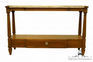 John Widdicomb Italian Provincial 48 " Sofa / Console Table W.  Marble Top