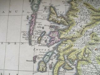 Antique map British Isles,  Theodore Danckerts,  Homann,  1687 2