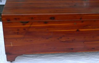 Antique Federal All Cedar Large Blanket Chest Trunk 52 