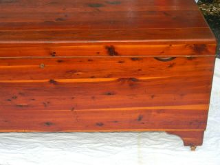 Antique Federal All Cedar Large Blanket Chest Trunk 52 