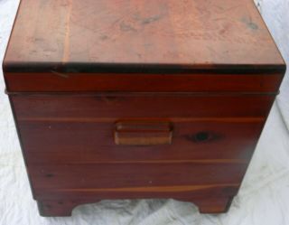 Antique Federal All Cedar Large Blanket Chest Trunk 52 