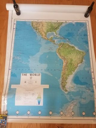 Large 6 - Panel World Map 1987 - Strategic Air Command