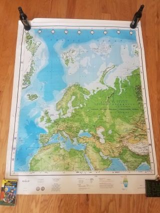 Large 6 - panel World Map 1987 - Strategic Air Command 2