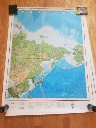 Large 6 - panel World Map 1987 - Strategic Air Command 5